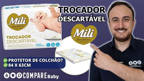 Trocador Descartável Mili Protetor de Colchão TESTE de Absorção