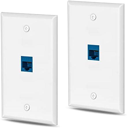 Vce Ethernet Wall Plate With Low Voltage Mounting Bracket Contains