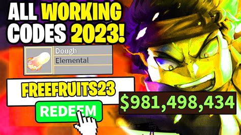 *NEW* ALL WORKING CODES FOR BLOX FRUITS 2023! ROBLOX BLOX FRUITS CODES ...