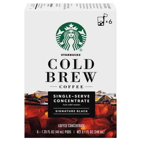 Starbucks® Signature Black Cold Brew Coffee Concentrate 6 Ct Fred Meyer