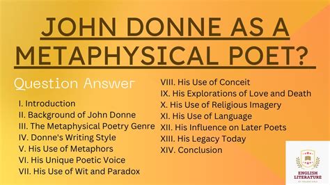 John Donne As A Metaphysical Poet John Donne As A Metaphysical Poet