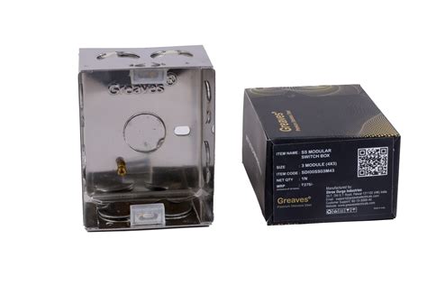 Stainless Steel Modular Switch Box 3M (4X3) – Greaves Electricals