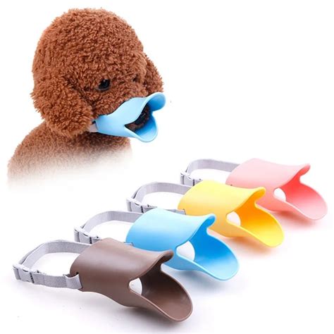 Dog Muzzle Cute Duck Shape Muzzles For Small Dogs Puppy Mouth Mask Bark ...