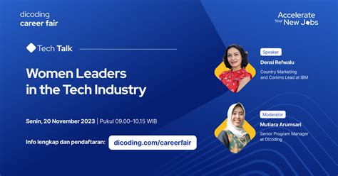 Tech Talk 10 Women Leaders In The Tech Industry Dicoding Indonesia