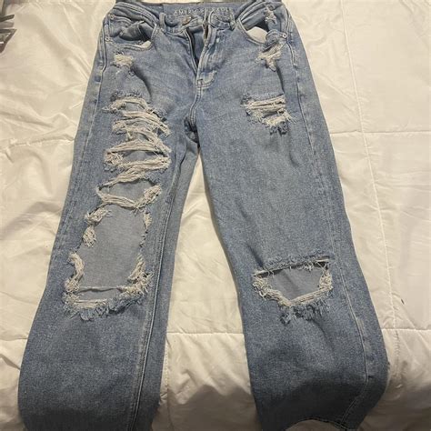 American Eagle Ripped Jeans Size 2 Hardly Depop