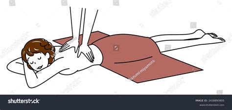 Cute Naked Lady Lying On Her Stock Vector Royalty Free Shutterstock