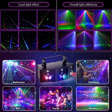 Rgb Laser Projektor Led B Hnenlicht Dmx Strobe Beam Dj Lichteffekt