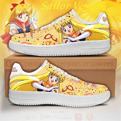 Hot Sailor Venus Custom Anime Sailor Moon Naf Nike Air Force Shoes Boxbox Branding Luxury T