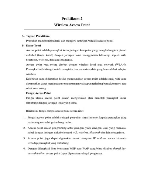 Modul Ii Praktikum Jaringan Komputer 2020 Pdf