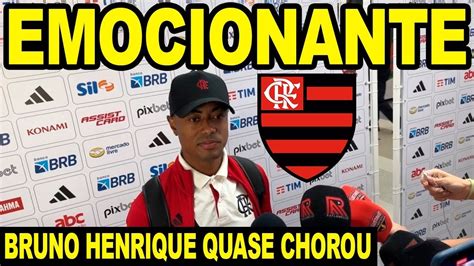 EMOCIONANTE BRUNO HENRIQUE QUASE CHORA AO FALAR DE GABIGOL E VOLTA AO