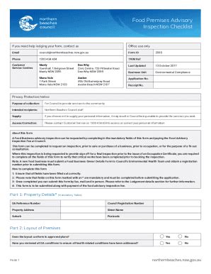 Fillable Online Food Safety Checklists Free