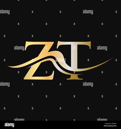 Logo Zt Letter Mod Le De Logotype Zt Initial Pour Le Logo De L