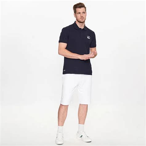 O Polo Nam Lacoste Regular Fit Branded Stretch Ph M U Xanh