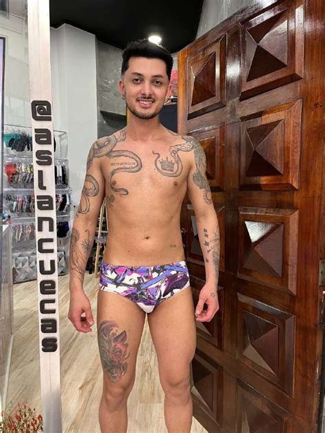 Sunga Cristais Roxo Tradicional Aslan Shop Lingerie Masculina