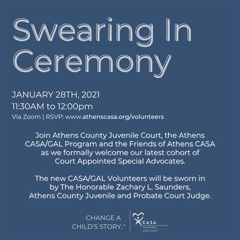 Swearing In Ceremony | Athens CASA/GAL Prog