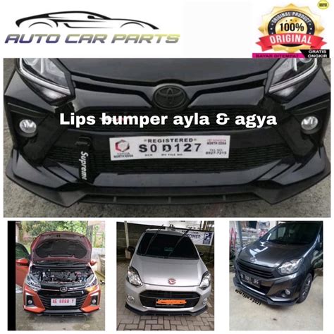 Jual Winglet Lips Bemper Bumper Depan Bodykit Depan Agya Dan Ayla