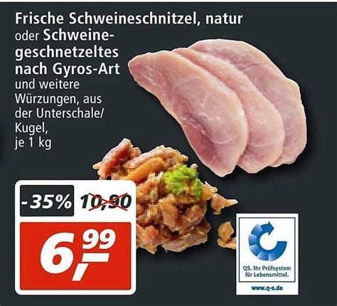 Frische Schweineschnitzel Natur Oder Schweinegeschnetzeltes Nach Gyros