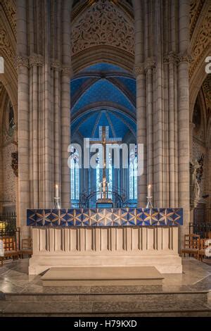 Uppsala cathedral interior Stock Photo - Alamy