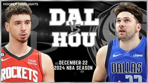 Dallas Mavericks Vs Houston Rockets Full Game Highlights Dec