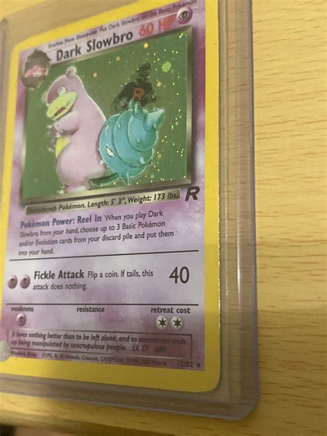 Dark Slowbro 12 82 Holo Team Rocket Pokemon 1995 Rare EBay