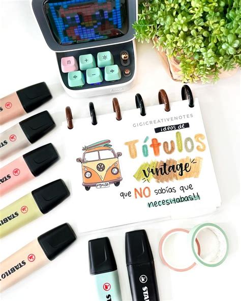 Paola Sosa On Instagram Ideas De T Tulos Con Los Nuevos Stabilo Boss