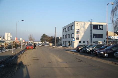 ملف East view of Průmyslová street in Třebíč Třebíč District المعرفة