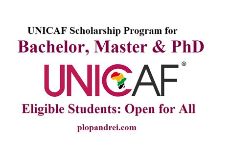 Apply Unicaf Scholarship Program For Bachelor Master And Phd Jobs