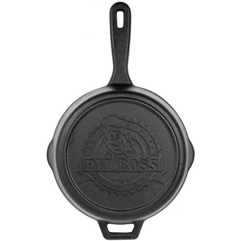 Pit Boss 12 Inch Cast Iron Deep Skillet With Lid Pre Seasoned Non Stick