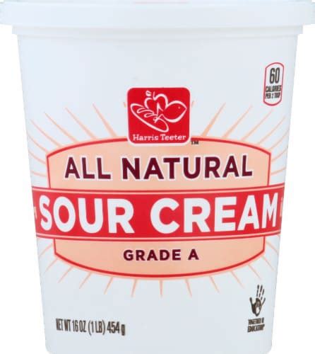 Harris Teeter™ All Natural Grade A Sour Cream 16 Ounces 16 Oz Harris Teeter