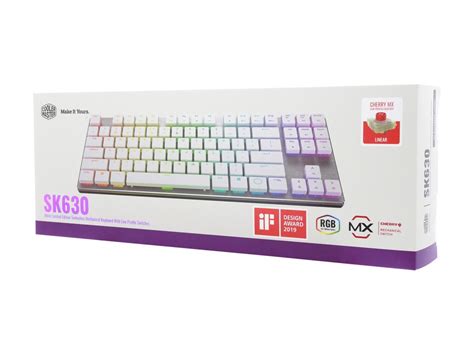 Cooler Master SK630 White Limited Edition Tenkeyless Mechanical