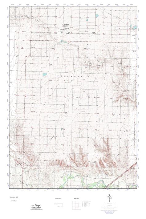 Mytopo Straight Sw Oklahoma Usgs Quad Topo Map