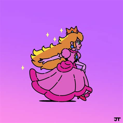 ピーチ姫 Princess James Turnerのイラスト