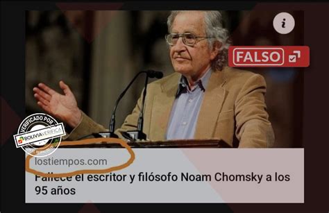 Anuncios Sobre La Muerte Del Filósofo Noam Chomsky Son Falsos Bolivia