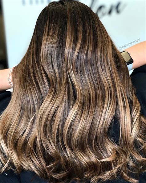 Sun Kissed Brunette Balayage With Beach Waves Balayage Balayage