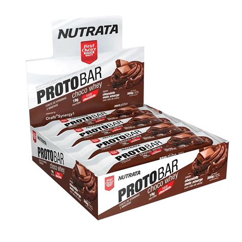 Barra De Prote Na Protobar Choco Whey Display Un De G Nutrata