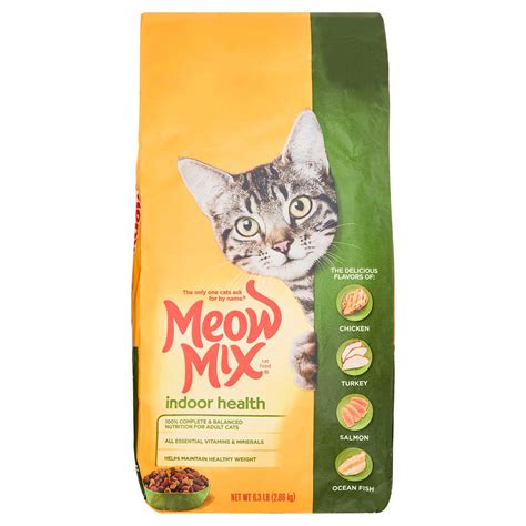 Meow Mix Indoor Health Dry Cat Food 6 3 Lb Walmart