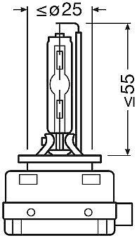 Osram D S Xenarc V W Pk D Originale Softcover K Lampadina