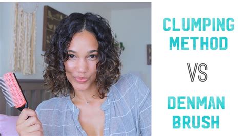 Clumping Method Vs Denman Brush Fine Wavy To Curly Hair Youtube