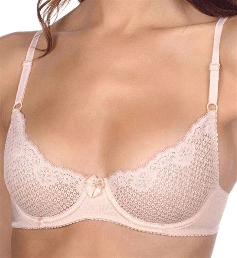 Timpa Lingerie Duet Lace Underwire Demi Bra In Beige Shopstyle