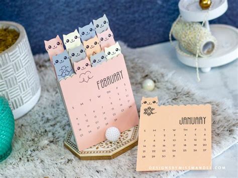 Layered Cat Calendar Designs By Miss Mandee Kalender Selber