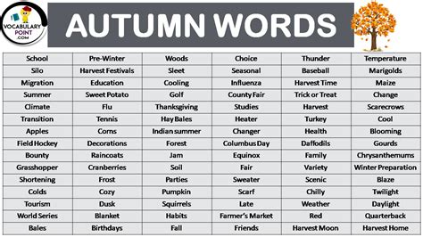 Autumn Words Sayings Journal Prompts Printable Words Off