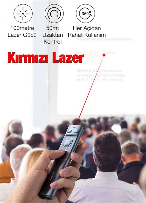 Baseus Projeksiyon Sunum K Rm Z Lazer Arjl Aret Ili Uzaktan