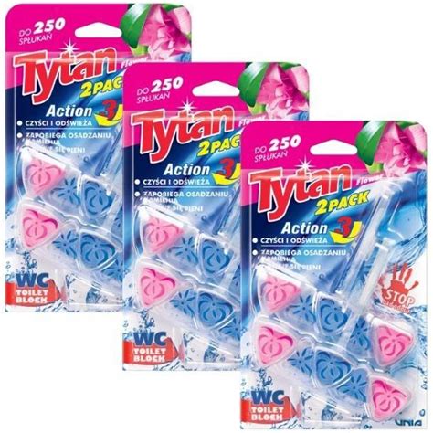 Tytan 3W1 Kostka Do Wc Action3 Flower 6X40G Promo Opinie I Atrakcyjne