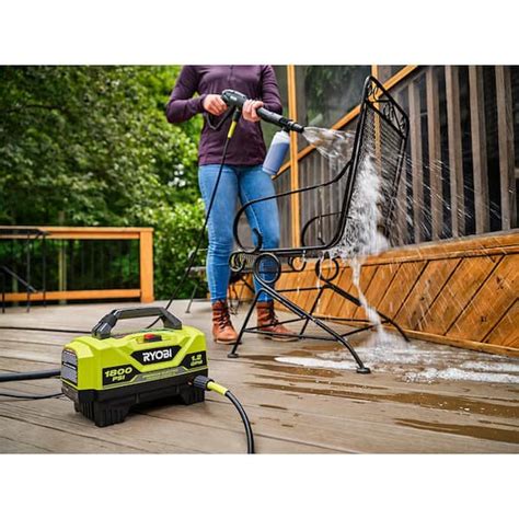 RYOBI 1 800 PSI GPM Electric Pressure Washer RY141820VNM Atelier