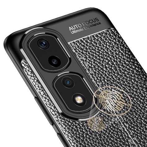 Coque Honor Pro Effet Cuir Litchi Double Line Ma Coque