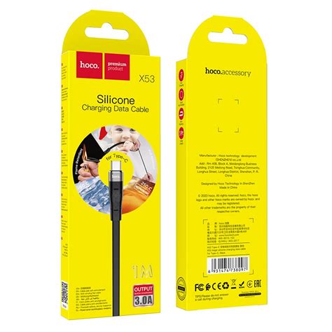 توسکام |مشخصات ، قیمت و خرید کابل شارژ سیلیکونی هوکو مدل HOCO X53 TYPE-C 1M