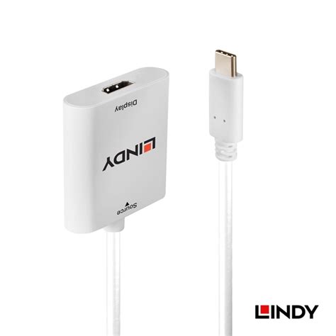 Lindy 林帝 主動式 Usb31 Type C To Hdmi20 4k60hz轉接器 43247 蝦皮購物