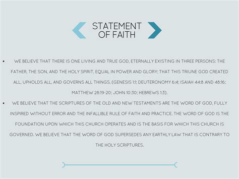 Statement Of Faith Calvary Chapel Pcb