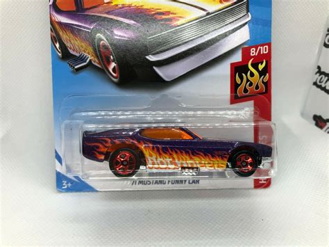 2019 Hot Wheels 71 Mustang Funny Car Mainline HW Flames
