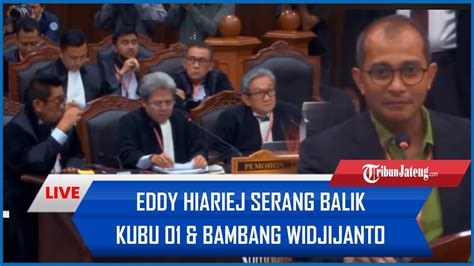 Sempat Di Tolak Sidang Mk Eddy Hiariej Serang Balik Kubu Bambang